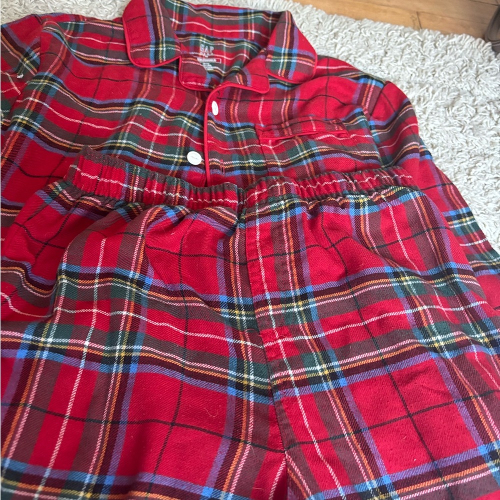 GAP Kids Red Plaid Shirt Christmas
